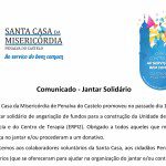 Comunicado – Jantar Solidário