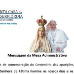 Mensagem da Mesa Administrativa